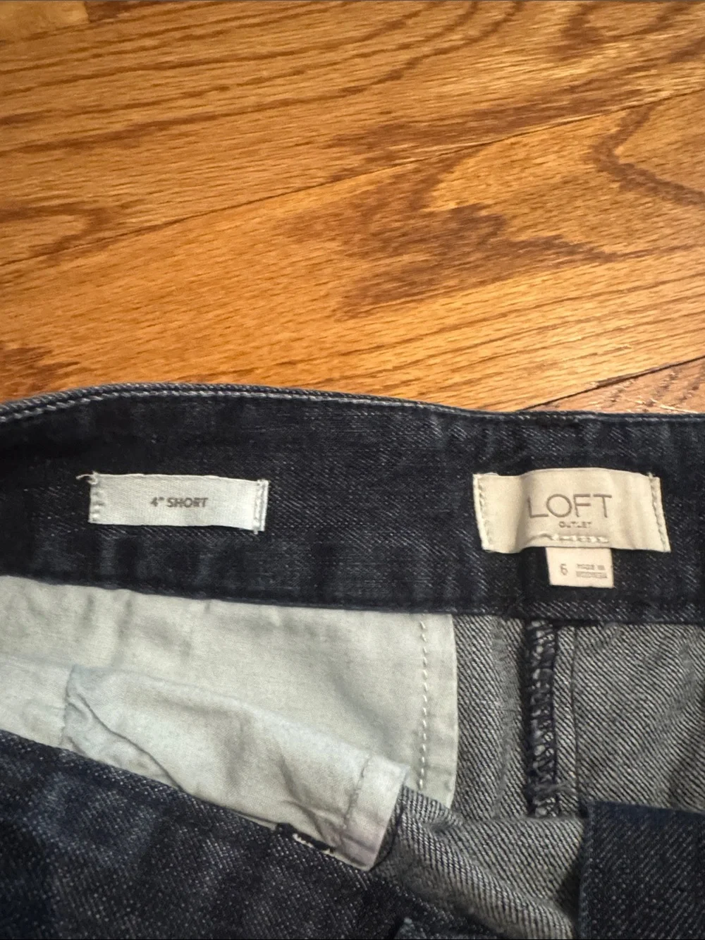 LOFT Denim Short Shorts